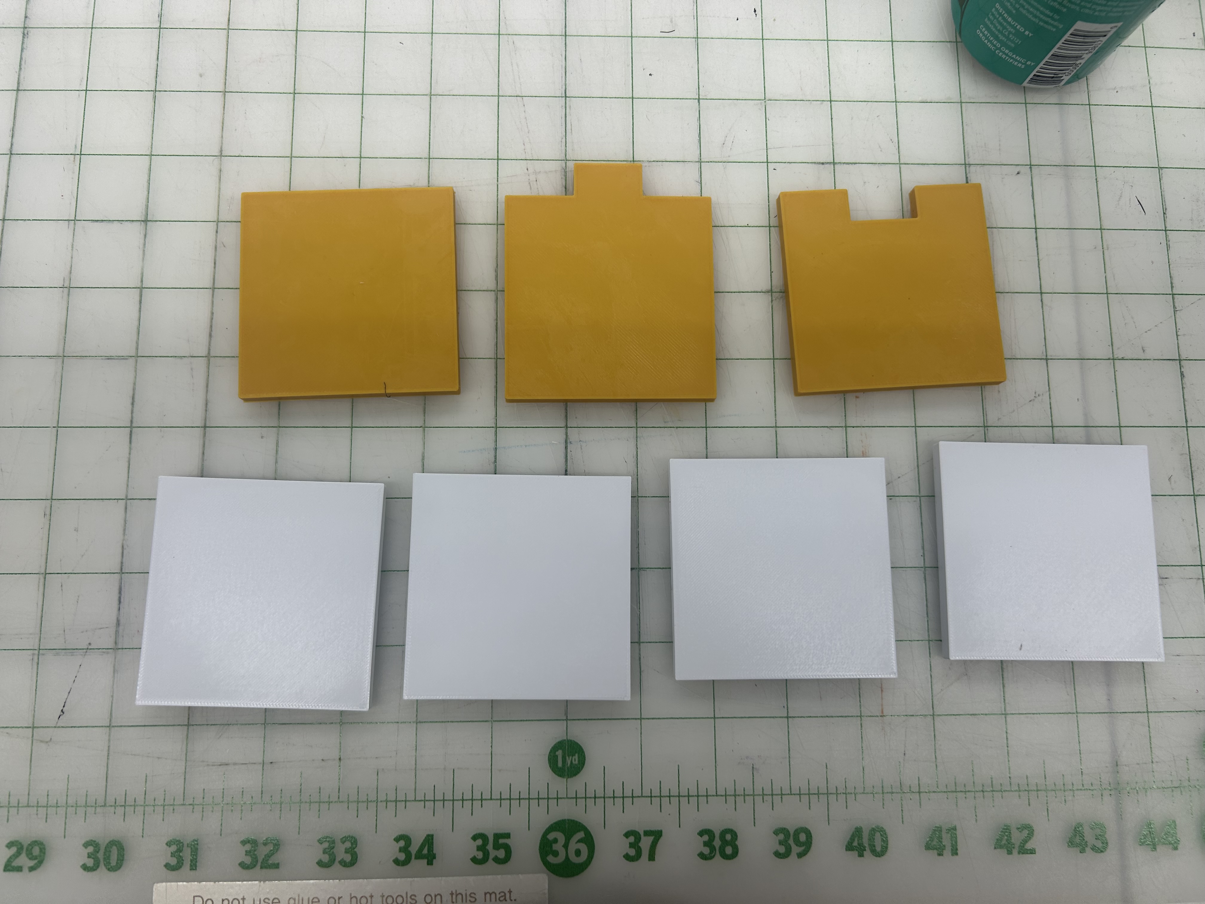 All fabricated parts together